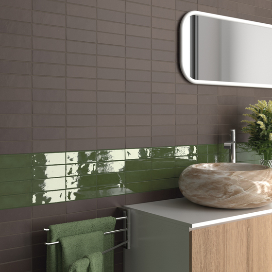 Fango Green Gloss плитка Equipe 5х15