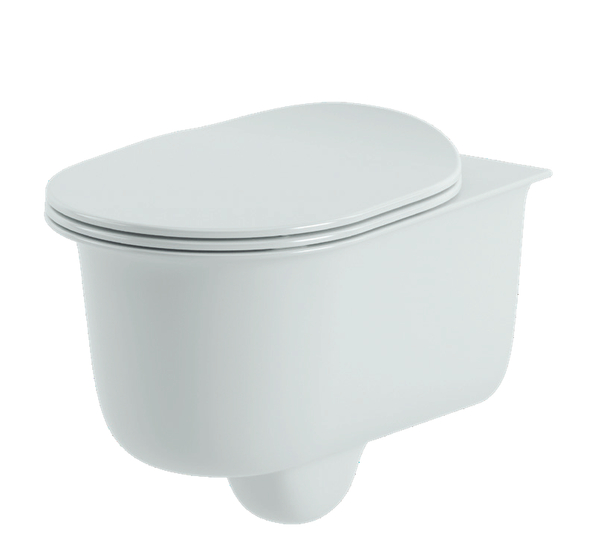 Чаша подвесного унитаза ARTCERAM, CHIC, Rimless, матовый белый