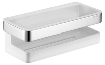 12758 010000 Keuco Collection Moll Корзинка для душа 240х80х110 мм, хром/белый