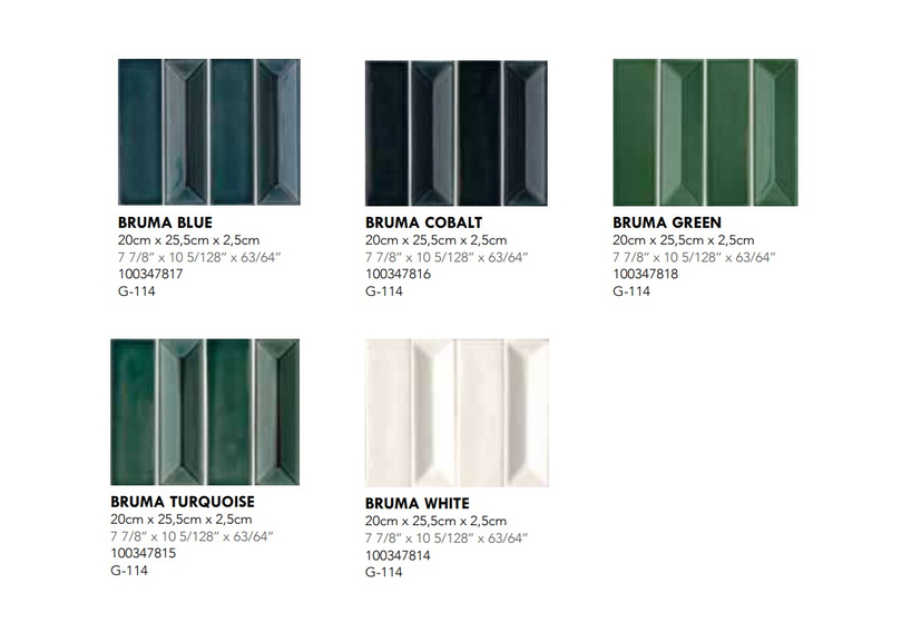 Bruma Turquoise мозаика 20X25,5X2,5cm L'Antic Colonial (8 шт/кор)