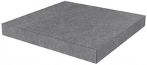 DL501020R\GCA Ступень угловая клееная Фондамента серый темный Kerama Marazzi 33x33