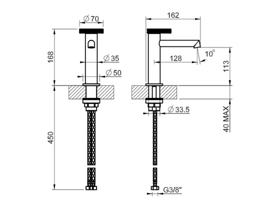 63302 031 Gessi Anello смеситель для раковины, хром