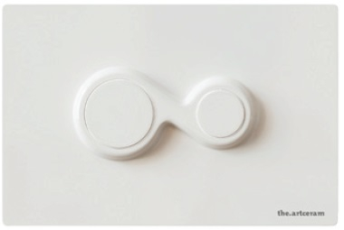 701.000.05 Смывная клавиша Monet, Artceram, белая