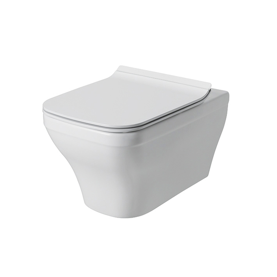 Унитаз подвесной Noken Forma Rimless 100282277, Matt White, сидение с микролифтом 100280848+10028120