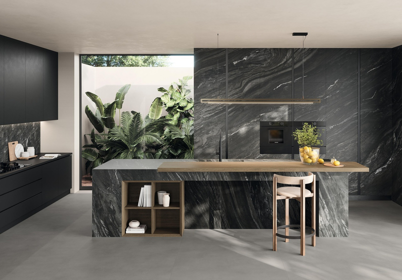 Marvel Diva Black Tempest Silk.керамогранит  Atlas Concorde 120х278