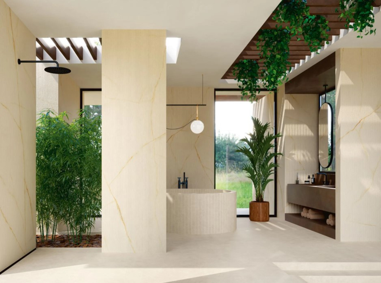 Cristallo Gold Rain керамогранит 1200x3000x3.5 мм Laminam 120х300