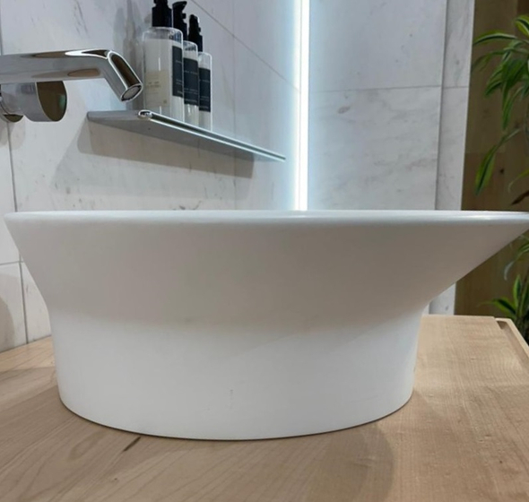 Раковина SP Tono на столешницу d=40 100193480 белая, матовая