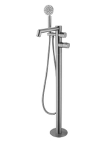 Смеситель напольный для ванны JTP Neo Brushed Black, с термостатом, WJ 6181190A BBL