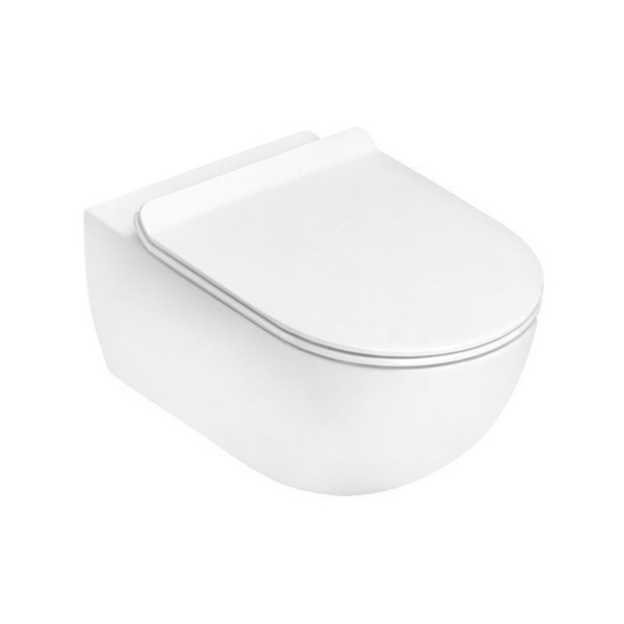 Унитаз подвесной Flaminia App (AP118G + QKCW09), сидение микролифт, Latte Milky White, 54х36х27