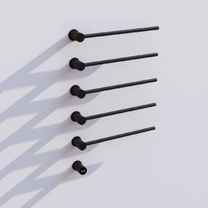 Полотенцесушитель Funmax L-SR005-B (801*520*78) электрический,Matt Black + L-SR005 скрыт.часть