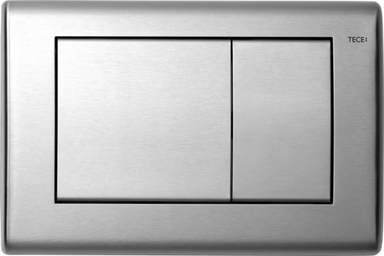 9240320 TECE Planus Панель смыва для унитаза, материал металл, цвет панели нержавеющая сталь, сатин