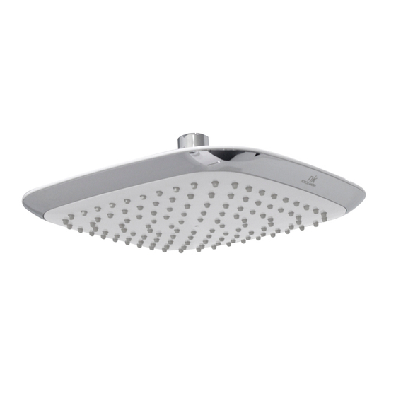 100094135 Noken Urban Верхний душ с шаровым соединением, 22х22 см, хром