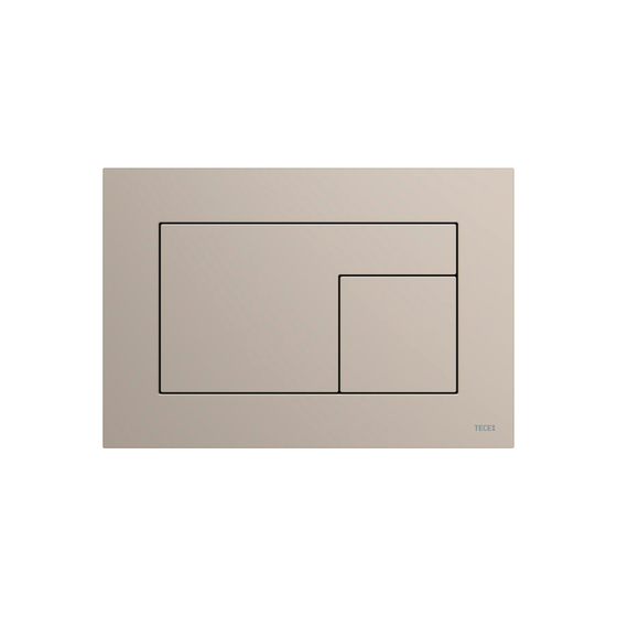 9240733 TECE Velvet Панель смыва с двумя клавишами, цвет серовато-бежевый