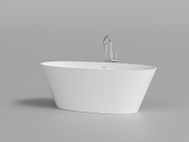 Ванна DA-B050 отдельностоящая (1710х700х610), Solid Surface,белая