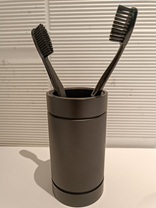 127 7530 0800 BERTOCCI, Officina 01, Cтакан настольный, цвет черный матовый