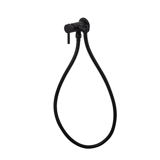100304798  Noken Гигиенический душ,наружная часть, чёрный ( шланг, подвод воды с держателем)