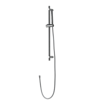 100281180 Noken Round Inox Комплект для душа (стойка с держателем + ручной душ + гибкий шланг) полированная нержавеющая сталь