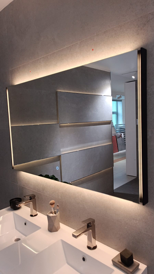 Зеркало Krion Nest 1200*700, черное, 100243374