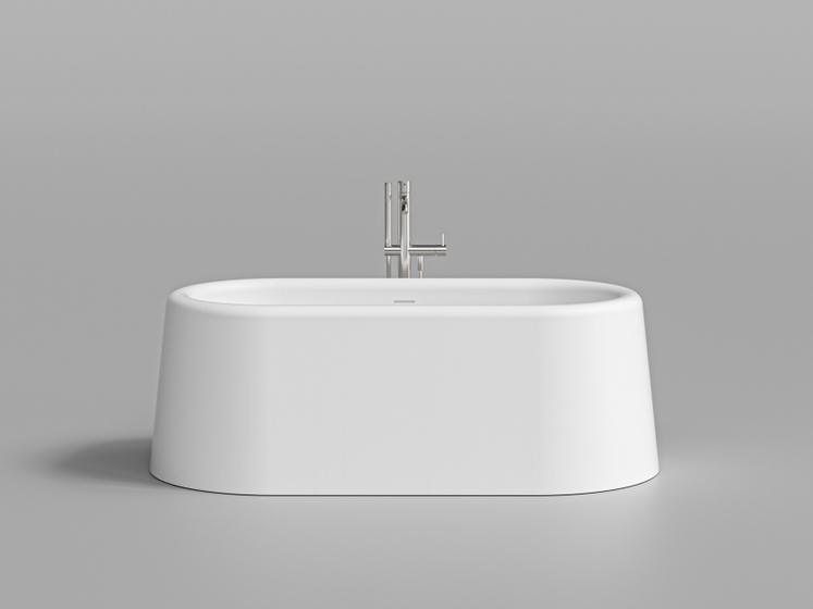 Ванна DA-B116-B отдельностоящая (1670х850х580), Solid Surface,белая