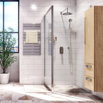 Душевой угол Wasserkraft Berkel 48P14, 1100x800x2000 мм, 6 мм, серебристый профиль