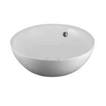 Раковина Noken Slender 100283406, белая матовая, тонкая керамика d=42 см,с переливом