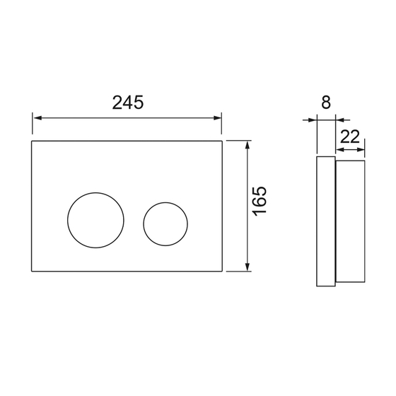 S240610 Панель смыва TECEspring loop, искусственный камень, песочно-бежевый