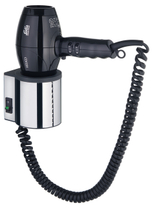 14995 010037 Keuco Фен в комплекте с настенным креплением, хром/темно-серый (RAL 7021)