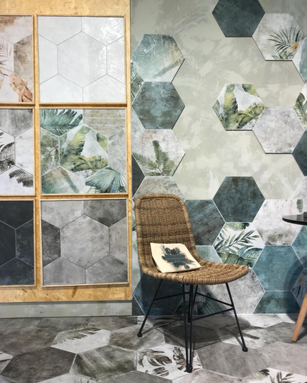 Hexag Tropic Emerald керамогранит ZYX 32x36.8