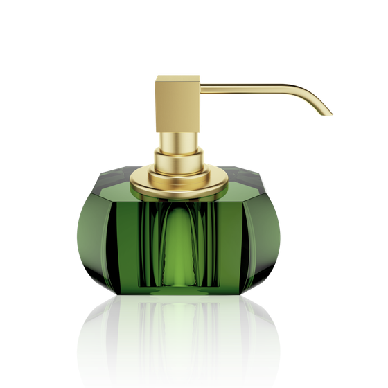 Decor Walther "Kristall" Дозатор для мыла, Английский зеленый/Золото, 80 мл (0924496)