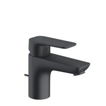 Смеситель для раковины Kludi Pure&Style, 75, с донным клапаном, черный матовый, 403823975