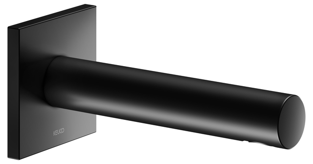 Излив для ванны Keuco IXMO, квадратное основание, 202 мм, Чёрный матовый, 59545 370102 (дополнительно приобретается встраиваемая часть 59547 000170)