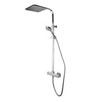 100220133 Душевая стойка с термостататом Noken Tec Square, хром