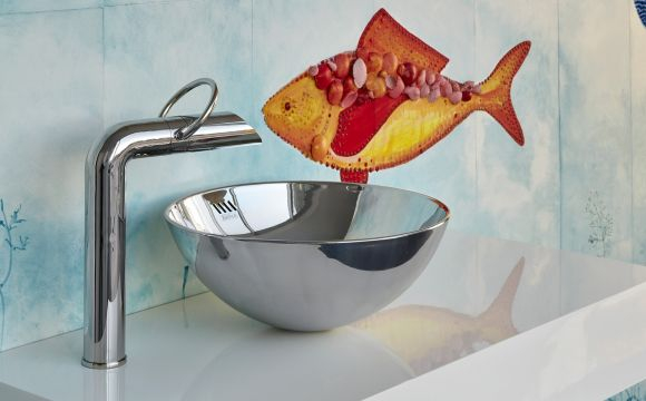 8320 Раковина Bathco Gama Acero brillante 38.5*16 хром