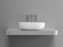 Раковина DA-1151 на столешницу (500х350х135) Solid Surface, белая