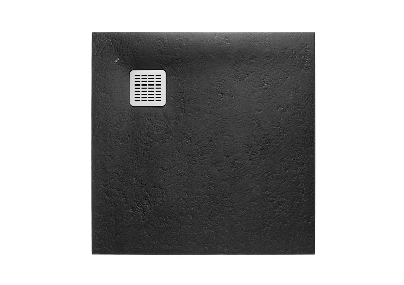 Душевой поддон Roca TERRAN, черный, 90x90x2,8 см, с сифоном, AP10338438401400
