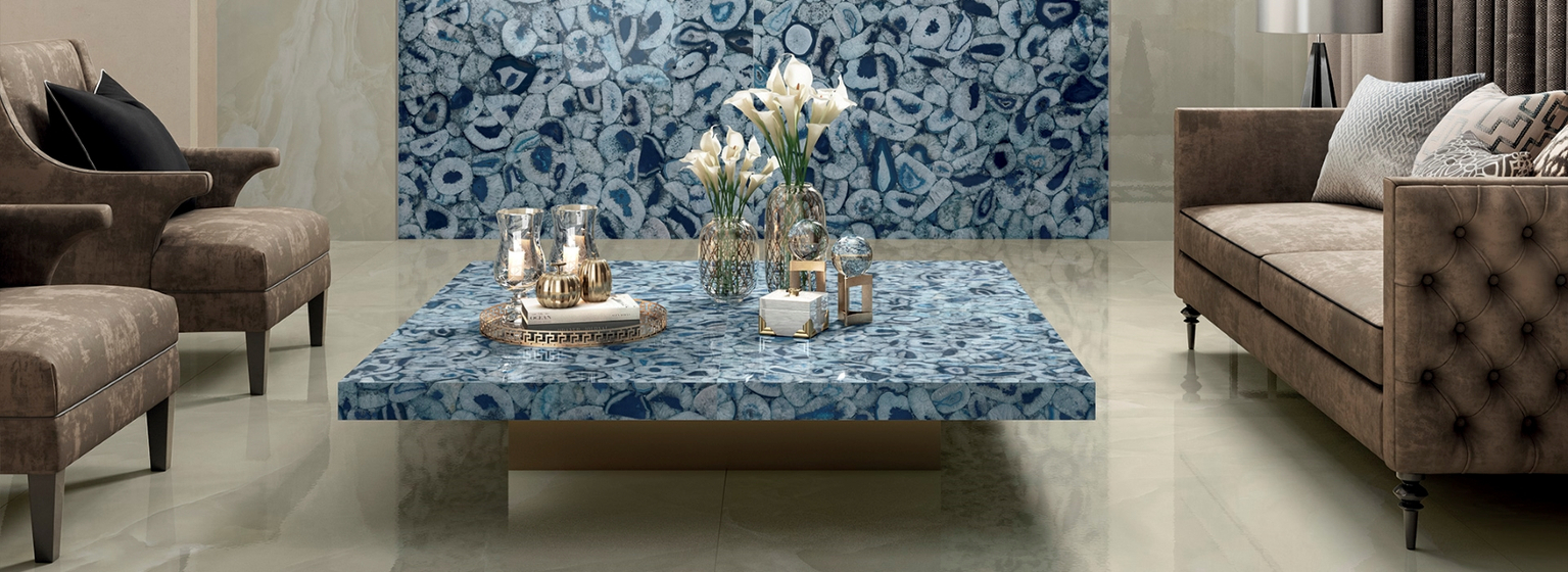 Agata Blu Luc. 6 mm керамогранит Maxfine 150х300