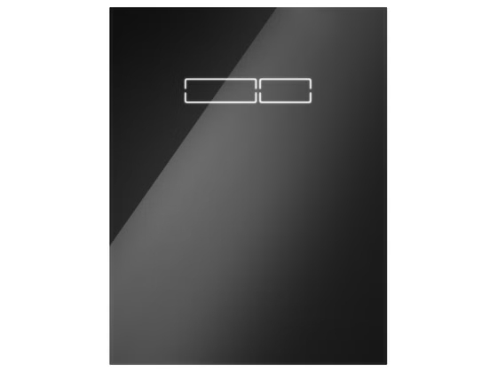9650003 TECE Lux Стеклянная панель с сенсорным блоком управления sen-Touch, стекло черное